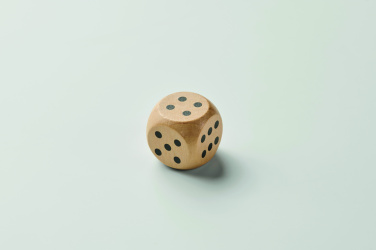 Logotrade promotional giveaway image of: Schima wooden dice 3cm dia