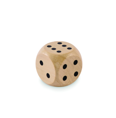 Logotrade promotional giveaway image of: Schima wooden dice 3cm dia