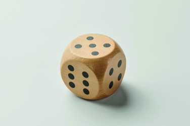 Logotrade promotional gift picture of: Schima wooden dice 5cm dia