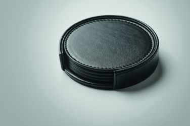 Logotrade promotional merchandise picture of: Set of 4 PU coasters