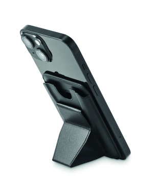 Logo trade corporate gifts image of: Magnetic PU cardholder