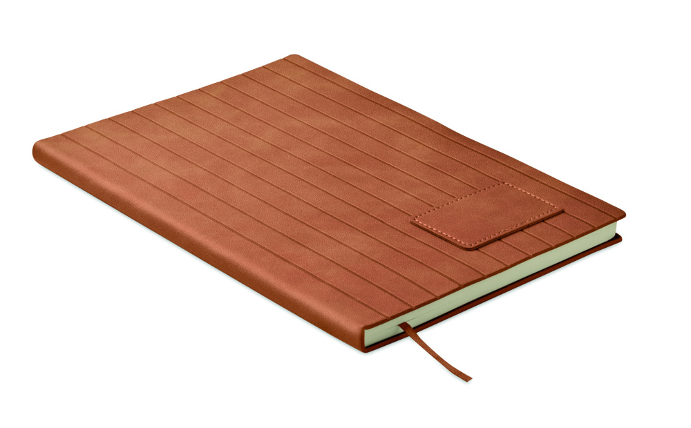Logotrade promotional gift image of: A5 notebook in smokey PU