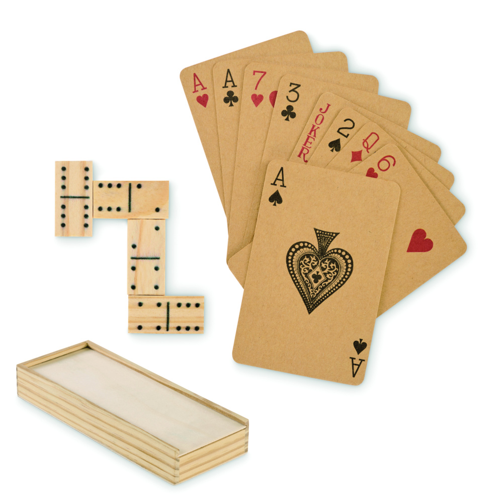 Logo trade promotional products picture of: Domino and cards set