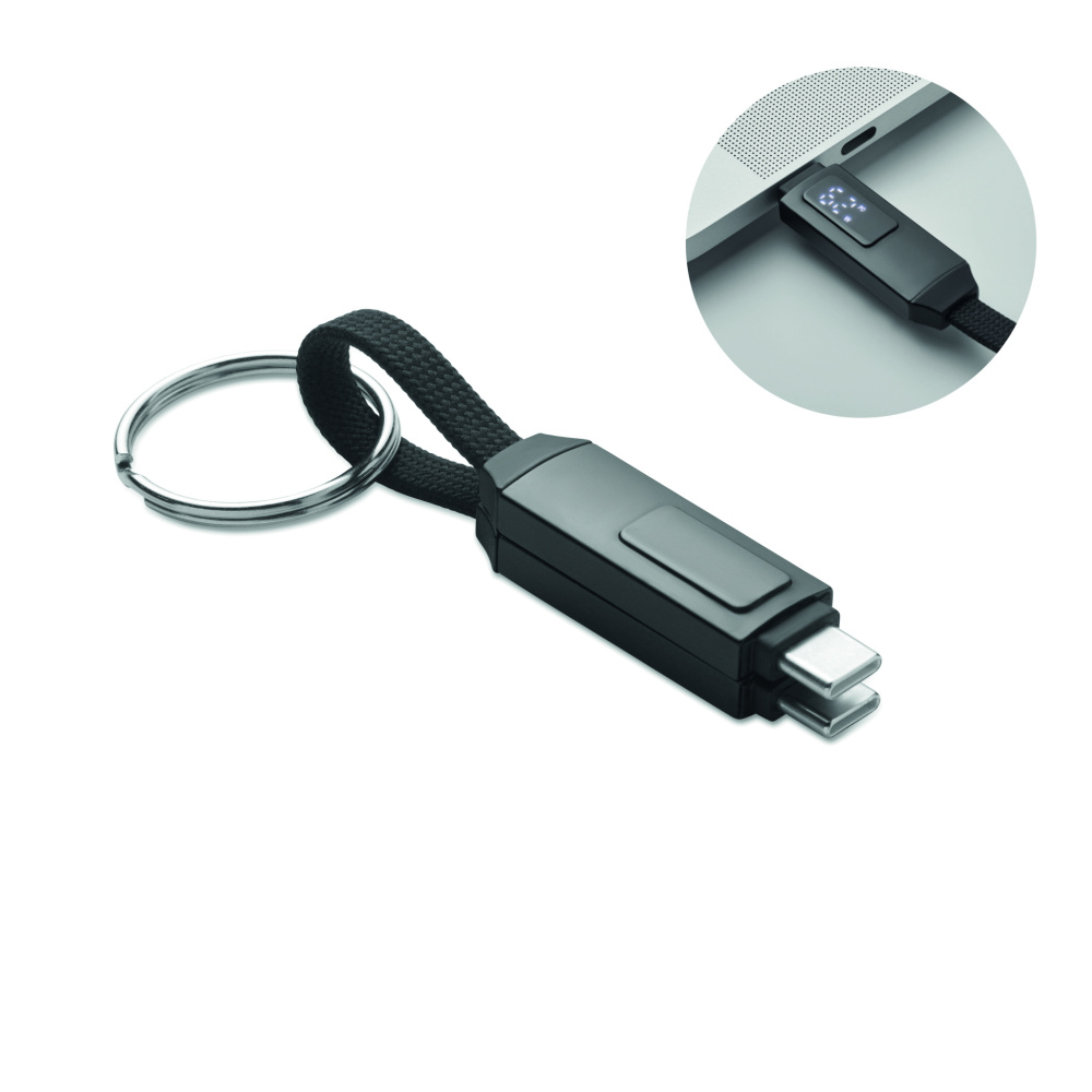 Logotrade promotional giveaway picture of: 60W charging cable keyring