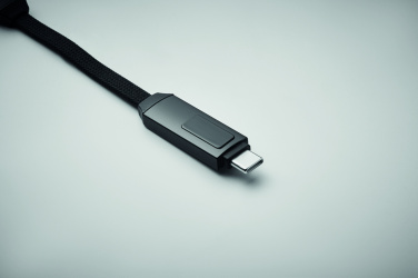 Logo trade corporate gifts picture of: 60W charging cable keyring