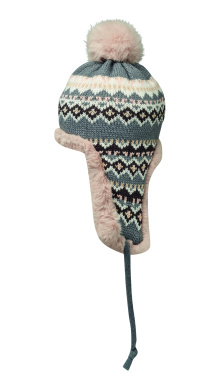 Logo trade promotional products image of: Knitted beanie with ear flap