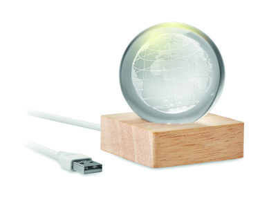 Logo trade advertising product photo of: LED globe glass ball