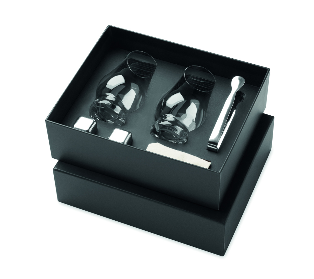 Logo trade promotional merchandise picture of: Set of whisky tasting glasses