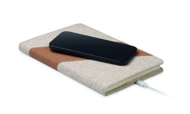 Logotrade promotional items photo of: A5 notebook with 15W charger