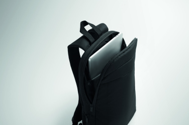 Logo trade promotional giveaways picture of: Expandable 600D RPET backpack