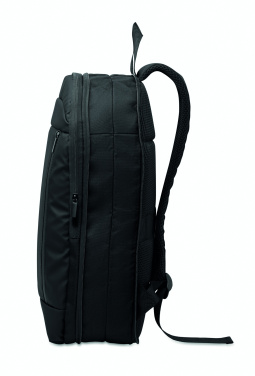 Logo trade promotional giveaways image of: Expandable 600D RPET backpack