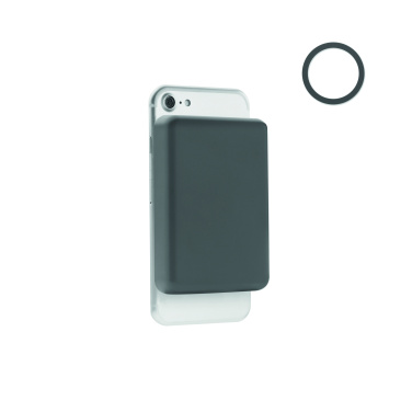 Logotrade promotional gift image of: Magnetic wireless charger 15W powerbank 5000 mAh
