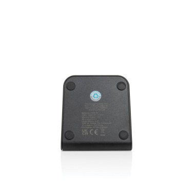 Logotrade promotional giveaway image of: VoltPerch RCS recycled plastic 15W magnetic wireless charger