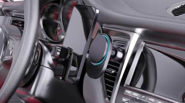Logo trade advertising product photo of: PowerCruze RCS rplastic 15W magnetic charging car holder