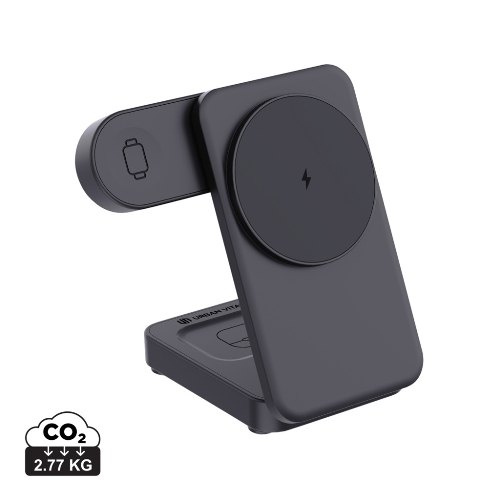 Logotrade promotional giveaways photo of: Urban Vitamin Arcadia RCS rplastic 15W 3in1 magnetic charger