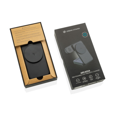 Logotrade promotional gift picture of: Urban Vitamin Arcadia RCS rplastic 15W 3in1 magnetic charger