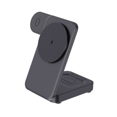 Logo trade promotional merchandise image of: Urban Vitamin Arcadia RCS rplastic 15W 3in1 magnetic charger