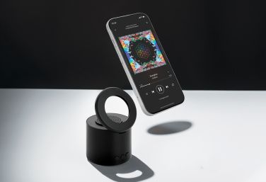 Logo trade promotional product photo of: Magpulse RCS recycled plastic 3W speaker w/magnetic holder