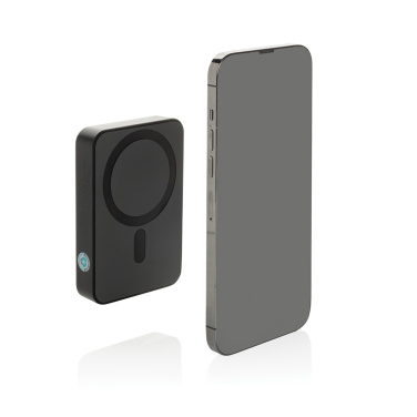 Logo trade promotional giveaways image of: Amporia RCS recycled plastic 10.000mAh magnetic powerbank