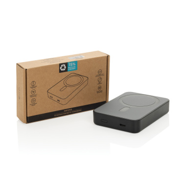 Logotrade corporate gift picture of: Amporia RCS recycled plastic 10.000mAh magnetic powerbank