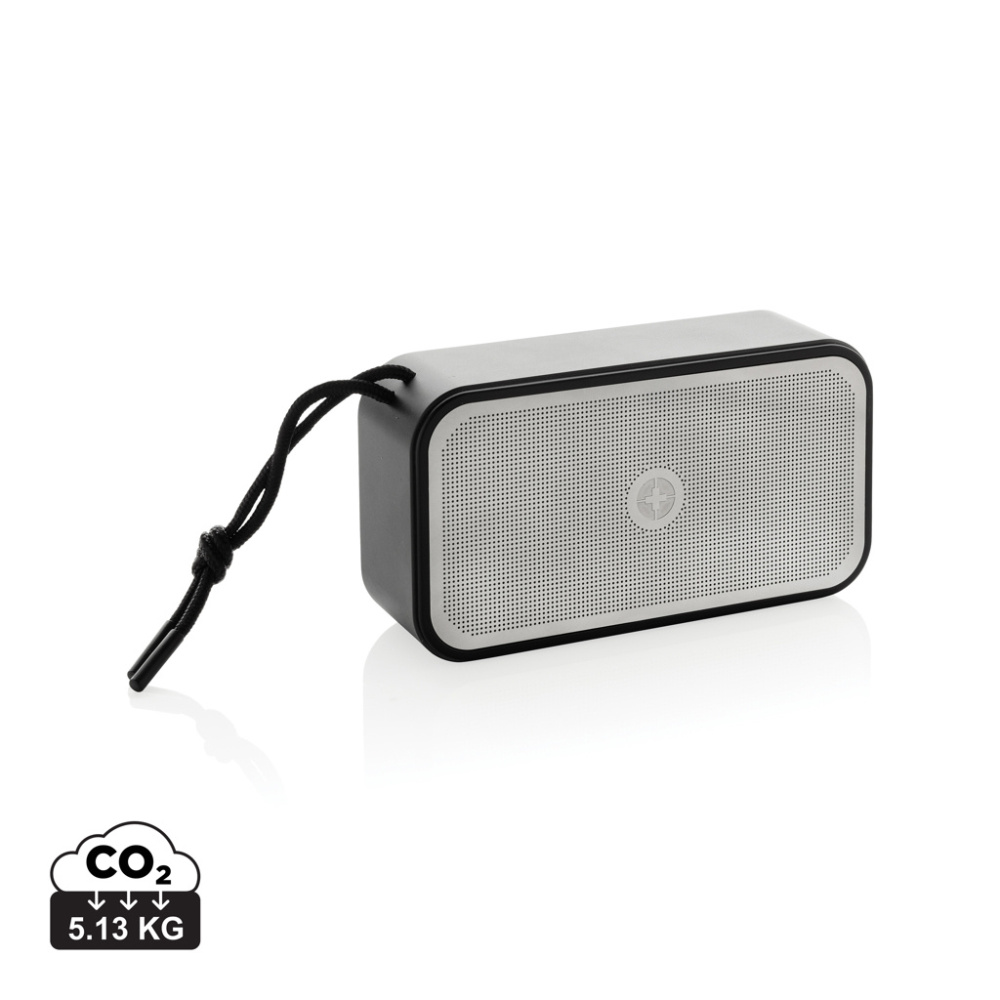 Logotrade advertising product image of: Swiss Peak RCS recycled aluminium 10W bass speaker