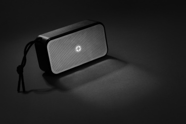 Logo trade promotional product photo of: Swiss Peak RCS recycled aluminium 10W bass speaker