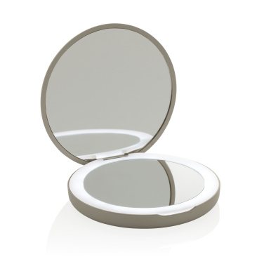 Logotrade promotional gift image of: Lumora RCS recycled plastic LED re-chargeable make-up mirror