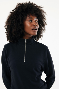 Logo trade promotional gifts picture of: IQONIQ Elgon recycled cotton quarter zip sweater