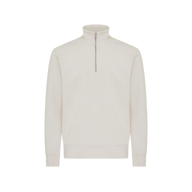 Logotrade promotional merchandise image of: IQONIQ Elgon recycled cotton quarter zip sweater