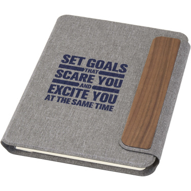 Logo trade promotional merchandise picture of: Andean A5 RCS recycled portfolio 