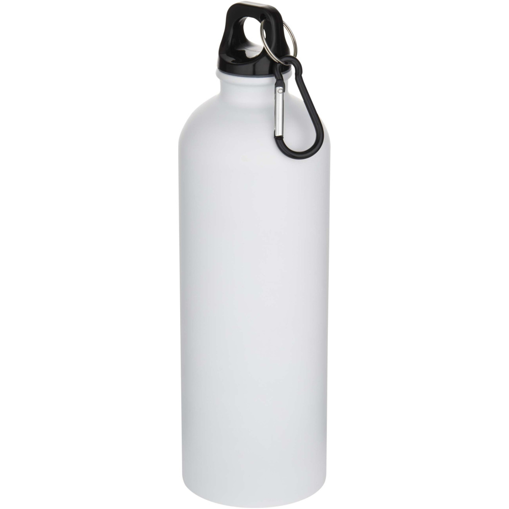 Logotrade advertising products photo of: Oregon 750 ml matte RCS recycled single wall stainless steel water bottle with carabiner