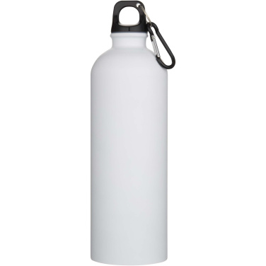 Logo trade promotional gifts image of: Oregon 750 ml matte RCS recycled single wall stainless steel water bottle with carabiner