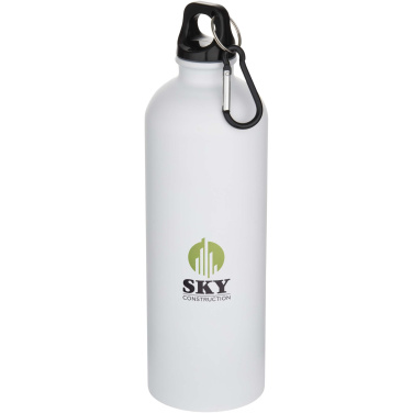 Logotrade advertising product picture of: Oregon 750 ml matte RCS recycled single wall stainless steel water bottle with carabiner