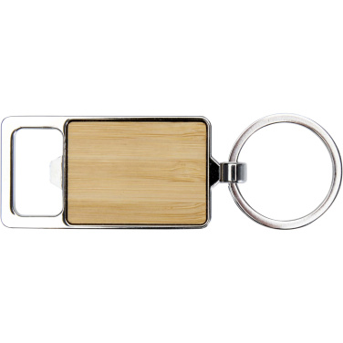 Logotrade business gifts photo of: Snapper bamboo keychain with bottle opener