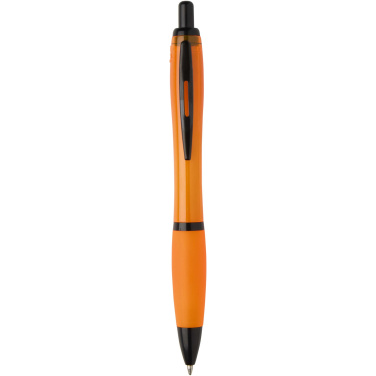 Logotrade promotional item picture of: Nash recycled plastic ballpoint pen with black trims (black ink)