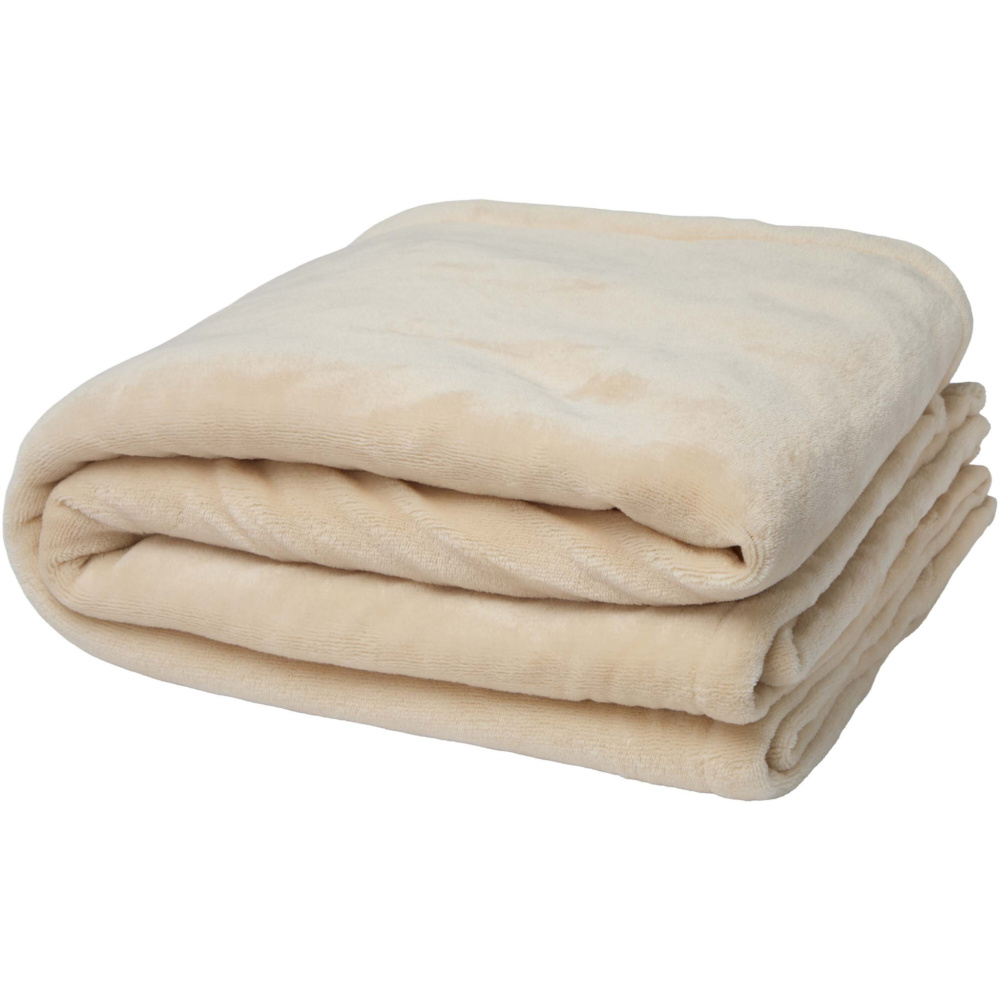 Logo trade promotional merchandise image of: Ashen GRS recycled sherpa blanket