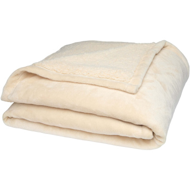 Logotrade promotional products photo of: Ashen GRS recycled sherpa blanket