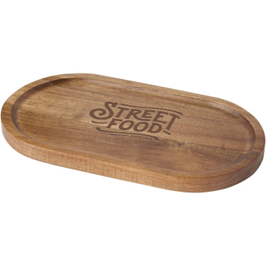 Logo trade business gifts image of: Edge acacia wood serving tray
