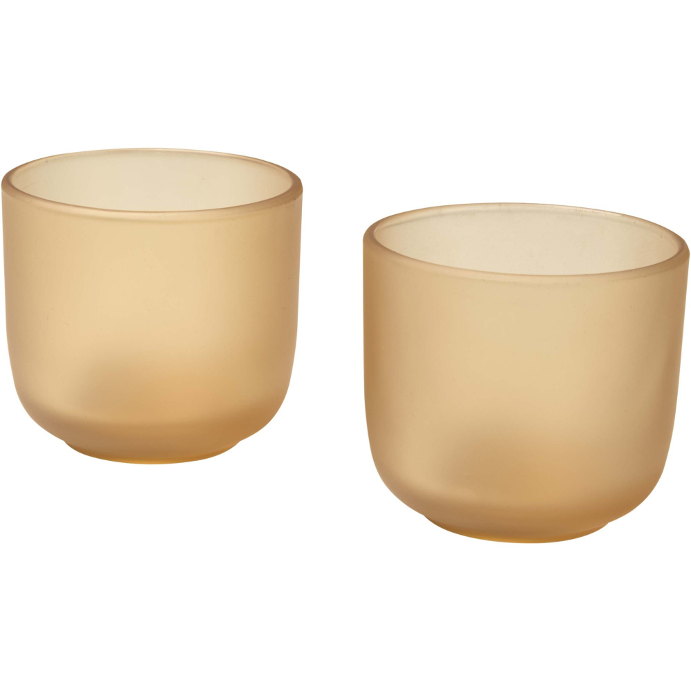 Logo trade promotional items image of: Male 200 ml glass cups - set of 2