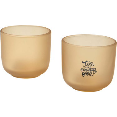 Logotrade promotional gift image of: Male 200 ml glass cups - set of 2
