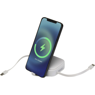 Logo trade promotional gift photo of: Gloas 5-in-1 recycled retractable data sync and 100W fast charge cable with smartphone tool kit