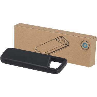 Logotrade corporate gift image of: Alkes 5000 mAh 12W recycled plastic water resistant power bank with carabiner