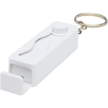 Logo trade promotional products image of: Aggia recycled plastic phone stand with fidget toy