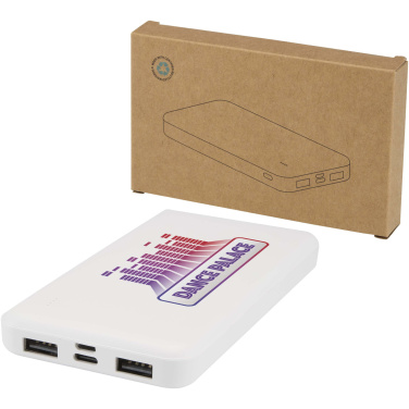 Logo trade promotional giveaways image of: Intan 10.000 mAh 10W recycled plastic power bank