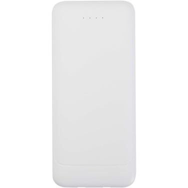 Logotrade promotional merchandise image of: Adhil 10.000 mAh 10W recycled plastic power bank with 2 built-in cables