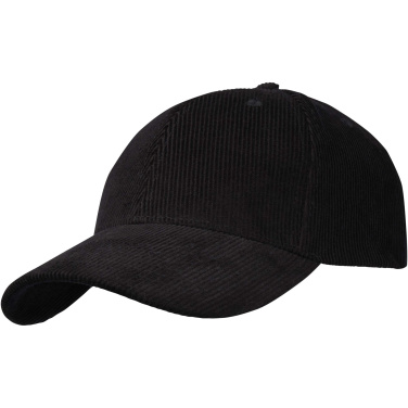 Logo trade promotional giveaways image of: Hutton 6 panel recycled corduroy cap