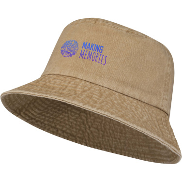 Logo trade promotional giveaways image of: Mitica washed sun hat