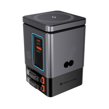 Logotrade promotional product picture of: Urban Vitamin Sacramento 105W GAN charger+retractable cables