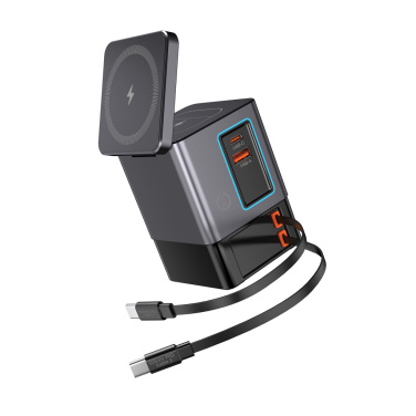 Logo trade business gifts image of: Urban Vitamin Sacramento 105W GAN charger+retractable cables