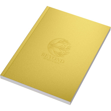 Logo trade advertising product photo of: Novella Austen A5 metallic soft cover notebook - 100 sheets